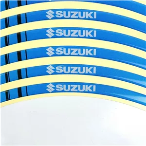 برچسب دور رینگ موتورسیکلت سوزوکی suzuki آبی