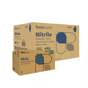 دستکش نیتریل 100عددی برند بیشور-Beesure SuperSlim Gloves - small