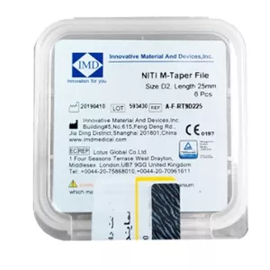 فایل روتاری برند imd مدل mtaper(blue) طول 25mm - سایز D2