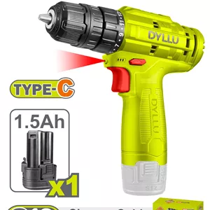 دریل شارژی بی‌سیم DYLLU مدل DTCDS510 – ولتاژ 12 ولت