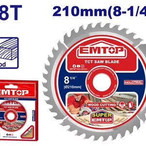 تیغ ام دی اف بر 210 میلی‌متری (8-1/4 اینچ) امتاپ EMTOP مدل ETCT121022