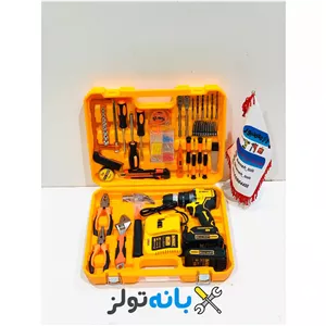 دریل شارژی موتور براشلس  طرح دیوالت با پک کامل
