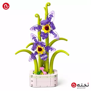 اسباب بازی-لگو گل دکوراتیو-۱۲۰ قطعه-طرح ارکیده گلبرگ‌لوتوسی