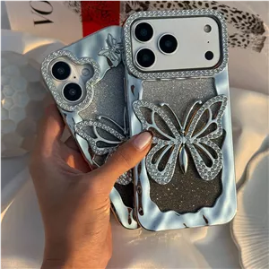 قاب گوشی  پروانه نگين دار سه بعدی Butterfly diamond 3D