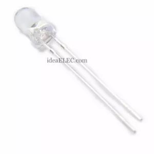 دیود نوری LED قرمز شفاف هایبراید 5mm
