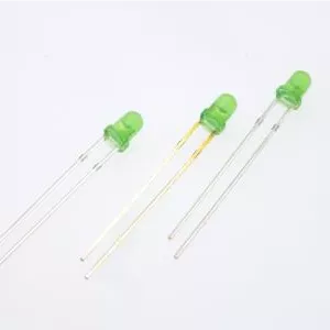 دیود نوری LED 3mm سبز مات (LED GREEN)