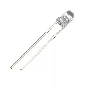 دیود نوری LED 3mm آبی شیشه ای