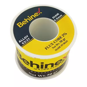 سیم قلع بهینکس 50 گرمی قطر 0.5 میلیمتر (نمایندگی رسمی بهینکس)