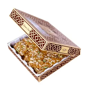 سوهان کرمانی عسلی تخت جعبه مقوایی ـ 450 گرمی