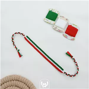 دستبند دوستی طرح پرچم ایران ساده و باریک