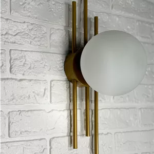 دیوارکوب مدرن شیک فلزی تک شعله حبابی D109