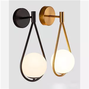 دیوارکوب مدرن شیک فلزی تک شعله حبابی D113