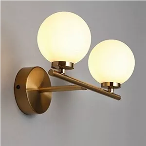 دیوارکوب مدرن شیک فلزی دو شعله حبابی D119