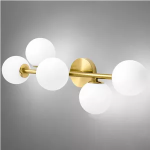 دیوارکوب مدرن شیک فلزی 5 شعله حبابی D140
