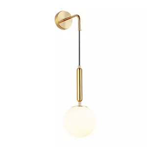 دیوارکوب مدرن شیک فلزی تک شعله حبابی D150