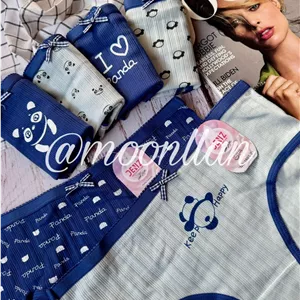 شورت نخی عروسکی سایز 2xl طرح پاندا blue panda 🐼💙