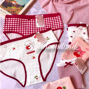 شورت نخی کبریتی عروسکی یوکین سایزبندی 34-44 طرح گربه گیلاسی 🐈🍒