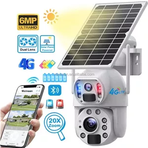 دوربین اسپید دام سولار سیم کارتی 4G-LTE UBOX بدون محدودیت در اپراتور با سرعت بالا 20x زوم اپتیکال (سفید)سفارش اروپا