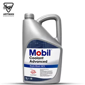 کولانت ضدیخ برند موبیل Mobil(قرمز) مدل Advanced Ready Mix حجم 5 لیتر