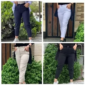 شلوار مام تک دکمه زنانه
