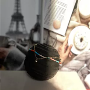 پابند دو لاین مهره و نگین