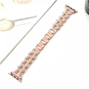 خرید بند استیل دریم نگینی باکیفیت اپل واچ سایز40|Apple Watch در رنگبندی جذاب