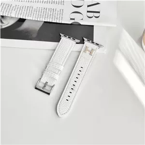 خرید بند چرم بافت‌دار اپل واچ45mm مدل هرمس (Hermes) | چرم پریمیوم در 6 رنگ