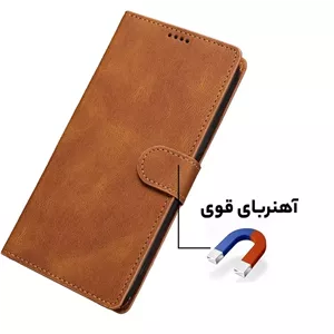 کیف کلاسوری چرم مصنوعی  گوشی موبایل شیائومی ردمی REDMI NOTE 15 4Gمحافظ کلاسیک و شیک