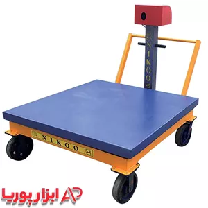 باسکول 1 تن  متوسط میدانی چرخ دار دسته دار نیکو