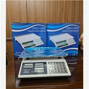 ترازو فروشگاهی محک ۴۰ کیلویی دکمه استیل با نمایشگر دو طرفه