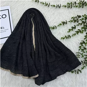 شال نخی دور گان دوزی لمه وارداتی قواره بزرگ 220×85 سانت کد 962