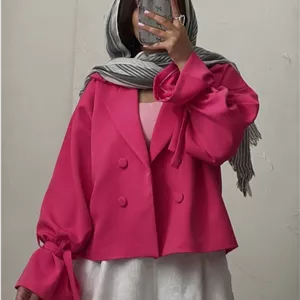 کت باربی تک عروسکی صورتی پررنگ (سرخابی) /کت عروسکی زنانه و دخترانه مازراتی/بهاره عیدانه