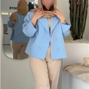 کت تک عروسکی آبی آسمانی/کت عروسکی زنانه و دخترانه مازراتی/بهاره عیدانه