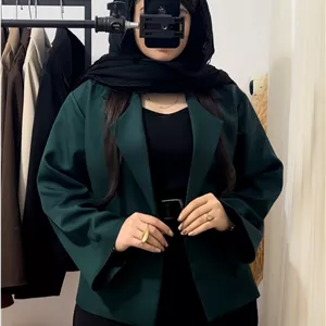 کت تک کلاسیک رسمی سبز کله غازی/کت رسمی زنانه و دخترانه مازراتی/بهاره عیدانه