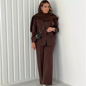 کت تک رسمی کلاسیک  زنانه و دخترانه مازراتی قهوه ای موکا بهاره/رنگ ترند امسال/نوروز1405