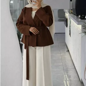 کت تک عروسکی دخترانه و زنانه مازراتی قهوه ای سوخته موکا/بهاره عیدانه ترند نوروز امسال