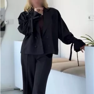 کت تک زنانه دخترانه عروسکی مازراتی مشکی/بهاره عیدانه ترند نوروز امسال
