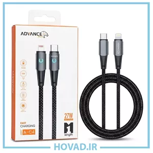 کابل شارژ لایتنینگ به تایپ سی ADVANCE مدل A-C4