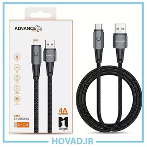 کابل شارژ  لایتنینگ و انتقال دیتا ADVANCE مدل A-C4