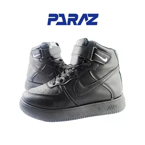 کفش اسپرت زنانه و‌پسرانه/ مدل نایکی ایرفورس ساقدار nike airforce/ مشکی