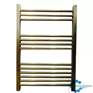 حوله خشک کن استیل 13 لول 50 ×80 طلایی مات ایران رویال