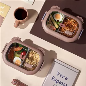 lunch box دو خانه ماکروویوی طرح خرس