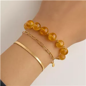 دستبند سیترین جواهری