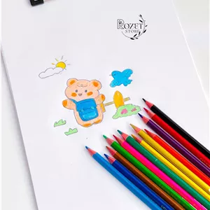 مداد رنگی ۱۲ رنگ سه گوش ام کیو