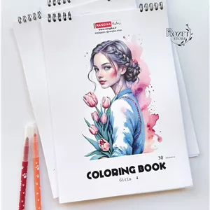 دفتر رنگ آمیزی طرح دخترانه