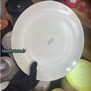 بشقاب پلوخوری سفید لب طلا استون ور بن سای 6 عددی
