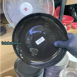 بشقاب خورشت خوری گود مشکی براق استون ور بن سای 6 عددی