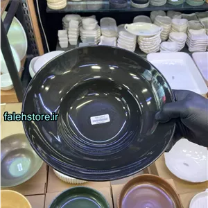 کاسه سالاد سزار مشکی براق استون ور بن سای 1 عددی