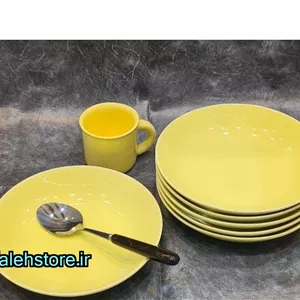 بشقاب خورشت خوری سرامیکی استون ور زرد رومز 1 عددی