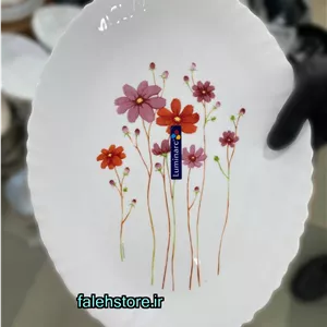 دیس بیضی لومینارک فرانسه مدل کانتری فلاور 1 عددی